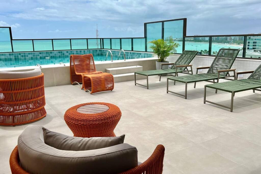 Smart Stay 1103 Na Praia De Ponta Verde - Piscina - Academia - Ar Na Sala - Coworking - A 200M Da Praia Maceió Extérieur photo